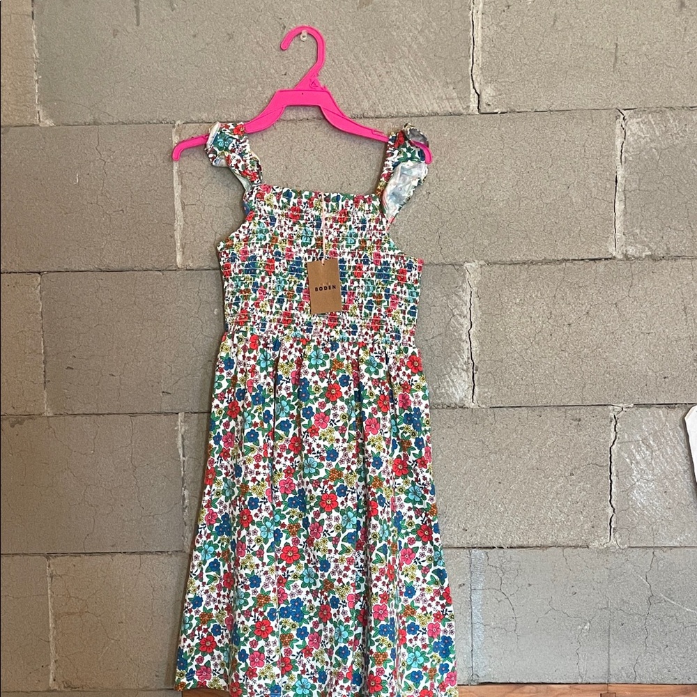 Boden Multicolor Floral Kids Dress size 8/9 - Picture 7 of 7